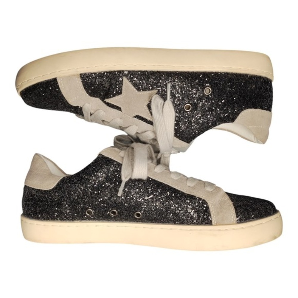 White Raven Vici Collection Sneakers Womens US 8 Multicolor Embellished Lace‎ Up